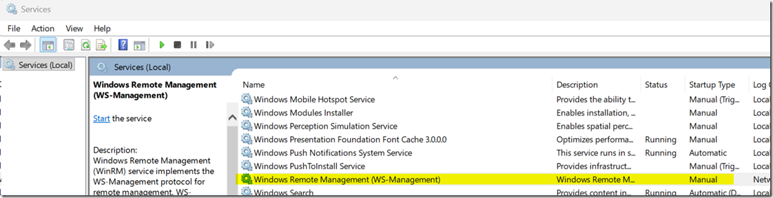 Enable WinRM Windows Remote Management for PowerShell